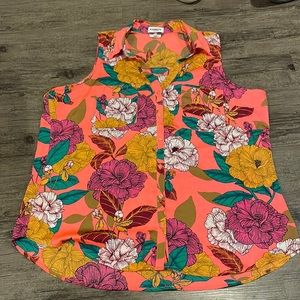 Express Tropical Tank Blouse